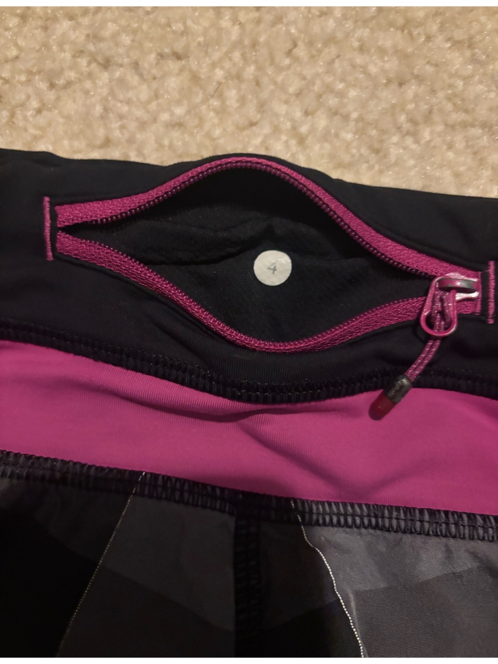 lululemon athletica Black & Pink Performance Plaid Shorts - Picture 4 of 5